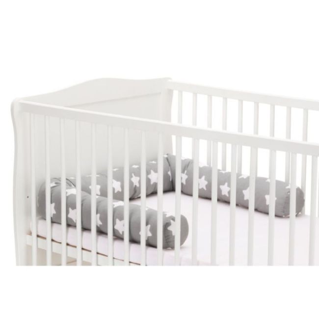 Protectie laterale pentru pat lemn 190 cm Star grey Fillikid