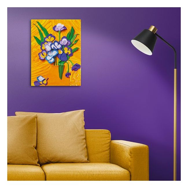 Set pictura 3D cu argila usoara, 30*40cm - Irises KRTOK10007