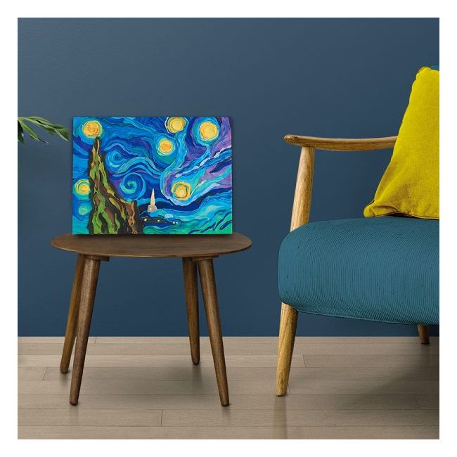 Set pictura 3D cu argila usoara, 30*40cm - Starry Night KRTOK10005