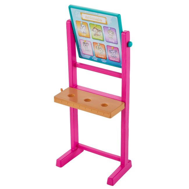 BARBIE CARIERE SET MOBILIER CU PAPUSA BLONDA PROFESOARA VIVMTDHB63_HCN19