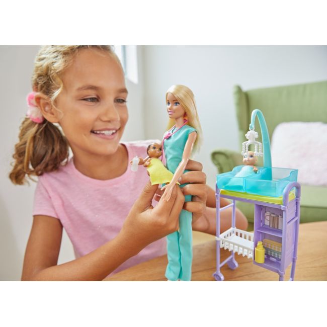 BARBIE YOU CAN BE ANYTHING PAPUSA DOCTOR PEDIATRU VIVMTGKH23