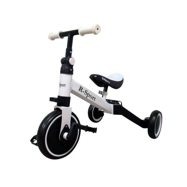 Bicicleta multifunctionala 4 in 1 cu pedale detasabile p8 r-sport - alb edeedip8alb