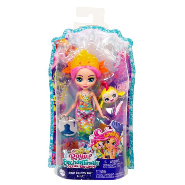 ENCHANTIMALS ROYAL PAPUSI SI ANIMALUTE RADIA RAINBOW FISH SI FLO VIVMTHCF68