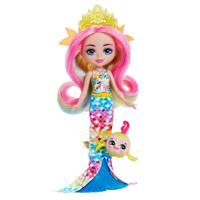 ENCHANTIMALS ROYAL PAPUSI SI ANIMALUTE RADIA RAINBOW FISH SI FLO VIVMTHCF68