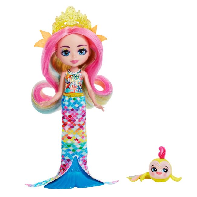 ENCHANTIMALS ROYAL PAPUSI SI ANIMALUTE RADIA RAINBOW FISH SI FLO VIVMTHCF68