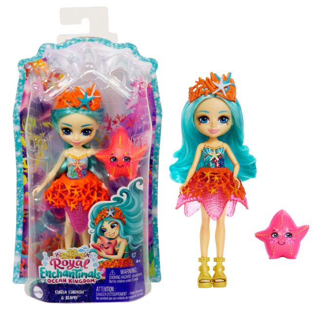 ENCHANTIMALS ROYAL PAPUSI SI ANIMALUTE STARIA STARFISH SI BEAMY VIVMTHCF69