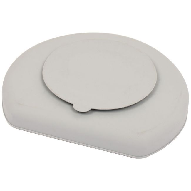 Farfurie din silicon cu ventuza gri SeviBebe BBKSEV_525-13