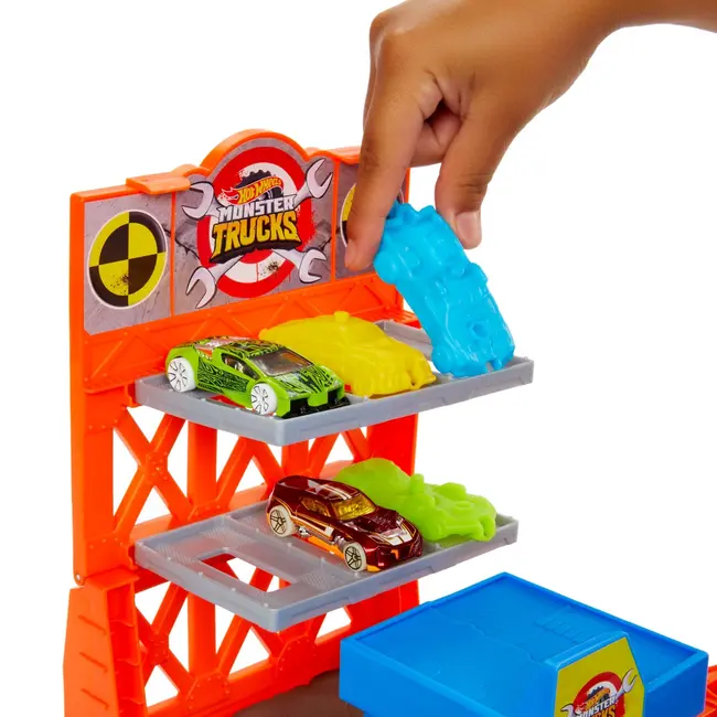 HOT WHEELS MONSTER TRUCKS SET BLAST STATION VIVMTHFB12