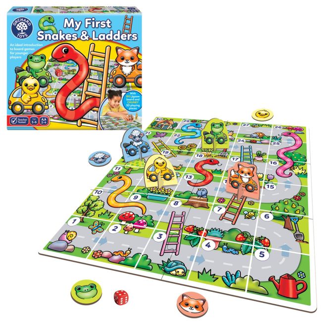 Joc de societate serpi si scari my first snakes and ladders or120