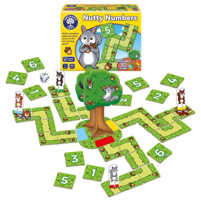 Joc educativ cu numere veveritele nutty numbers or121