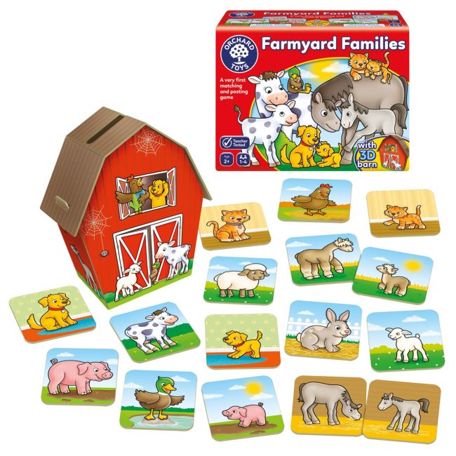 Joc educativ familii de la ferma farmyard families or117