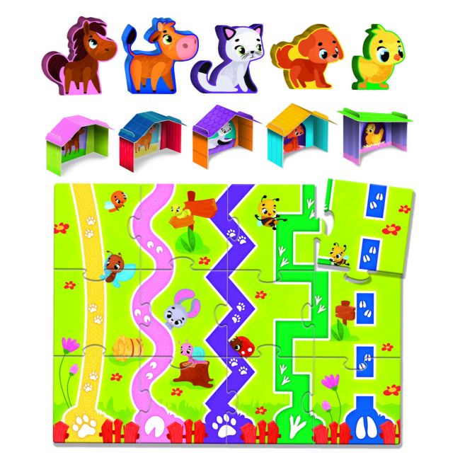 Joc montessori - distractie cu animalute