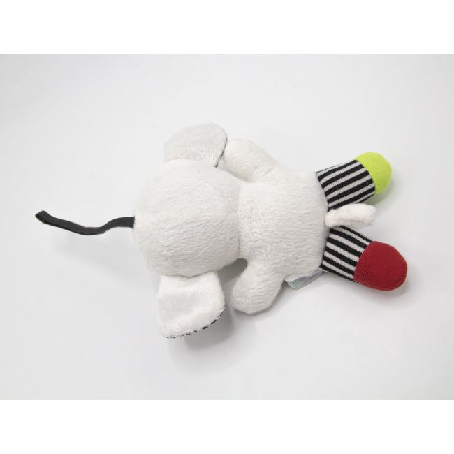 Jucarie cu vibratii pentru bebelusi BabyJem, Elefantel din plus, 6 luni+ (Culoare: Rosu/Verde) JEMbj_8332