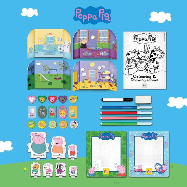 Kit creatie cu ghiozdanel - peppa pig