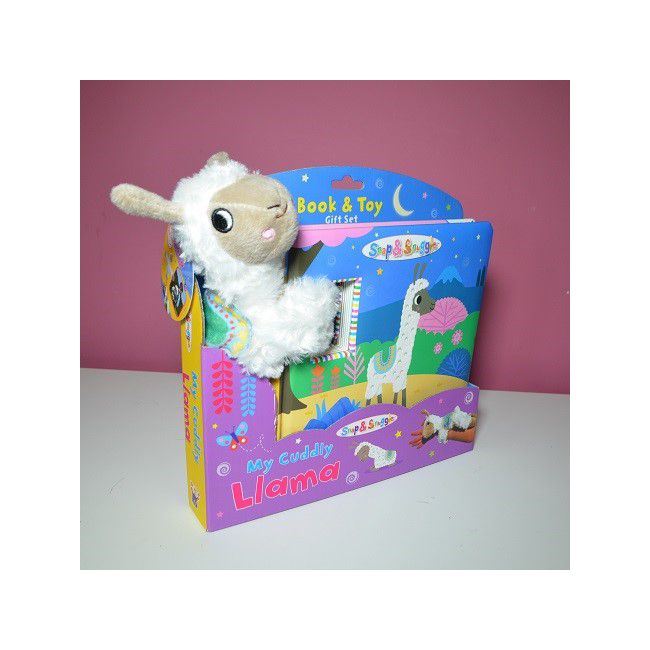 Lama mea dragalasa in cutie - animalut de plus si carticica in limba engleza bbww044