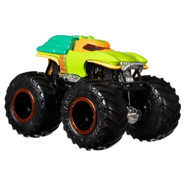 MONSTER TRUCK SET 2 MASINI SCARA 1 LA 64 MICHELANGELO SI DONATELLO VIVMTFYJ64_HNX31