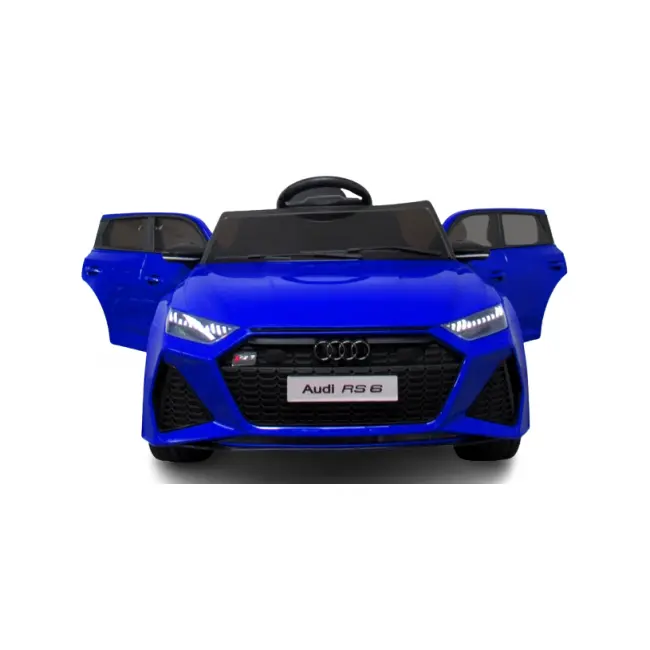 Masinuta electrica cu telecomanda audi rs6 r-sport - albastru edeediaudirs6albastru