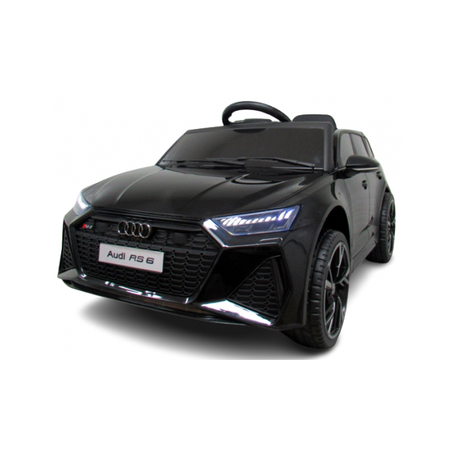 Masinuta electrica cu telecomanda audi rs6 r-sport - negru edeediaudirs6negru