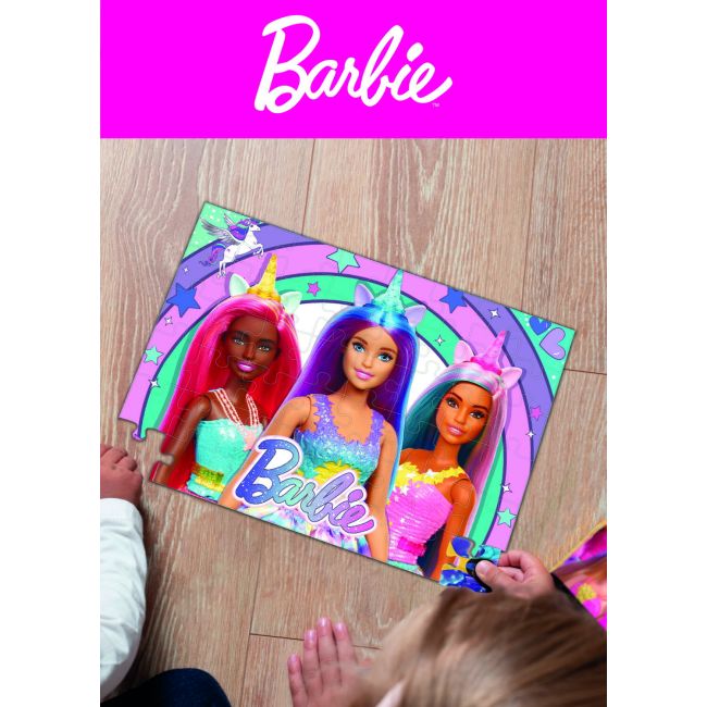 Puzzle - barbie si magia unicornului (48 piese)