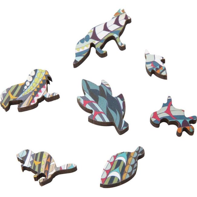 Puzzle Lemn Elefant, 137 piese, 30x22.5 cm Grafix GR400072 BBJGR400072_Initiala