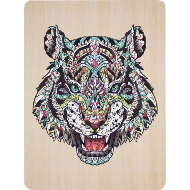 Puzzle Lemn Tigru, 135 piese, 30x22.5 cm Grafix GR400062 BBJGR400062_Initiala