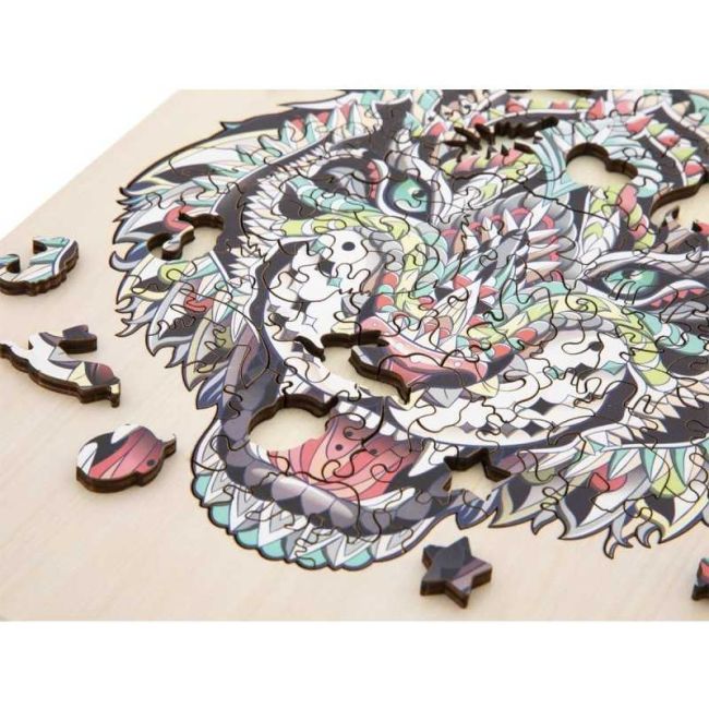 Puzzle Lemn Tigru, 135 piese, 30x22.5 cm Grafix GR400062 BBJGR400062_Initiala