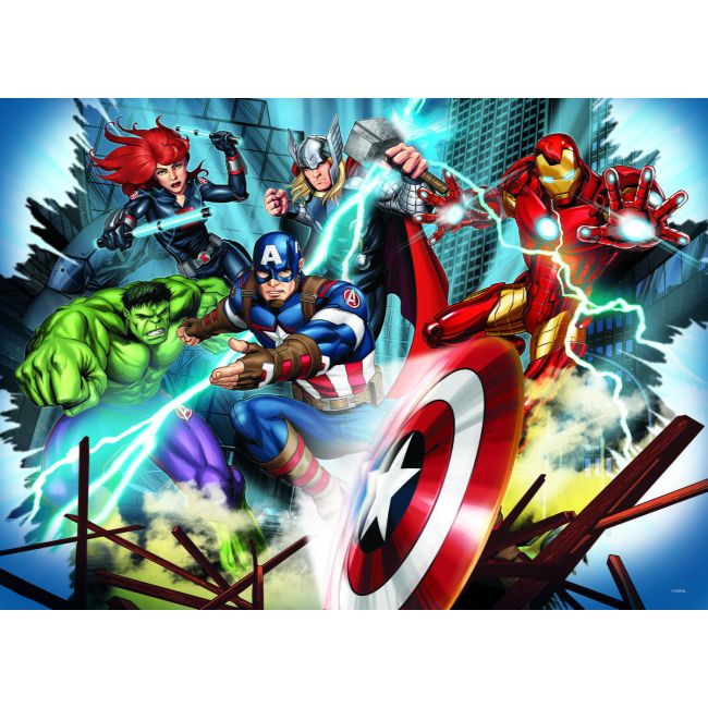 Puzzle de colorat - avengers (48 de piese)
