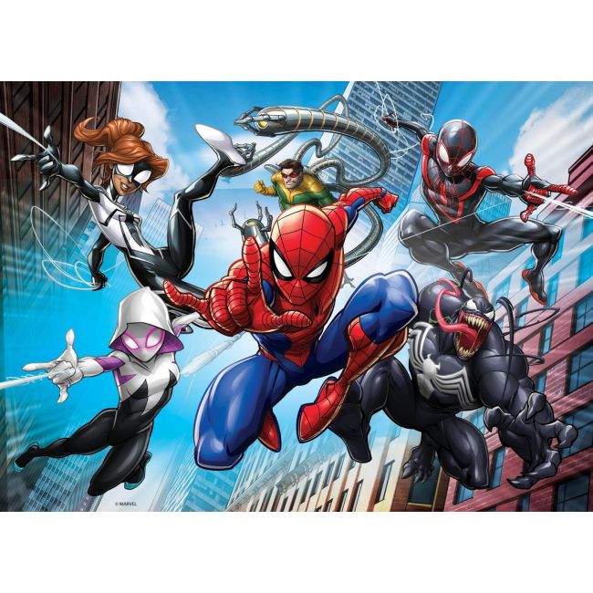 Puzzle de colorat - spiderman (48 de piese)