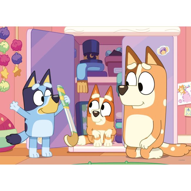 Puzzle de colorat maxi - bluey (60 de piese)