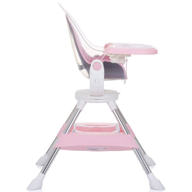 Scaun de masa cu sezut rotativ chipolino vision rose water hubsthvi0234rw