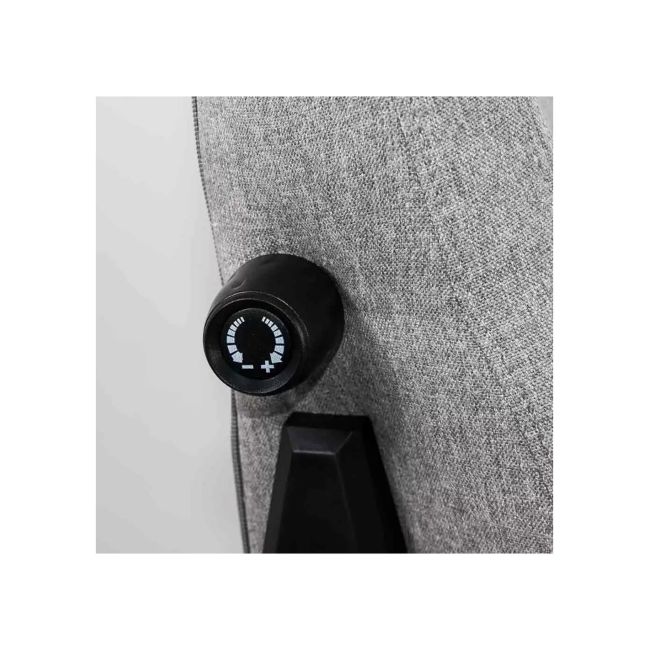 Scaun gaming cu cotiere reglabile 4d off 297, spatar reglabil, stofa, robust, cadru polipropilena, mecanism de balans, 130 kg, gri drm10071