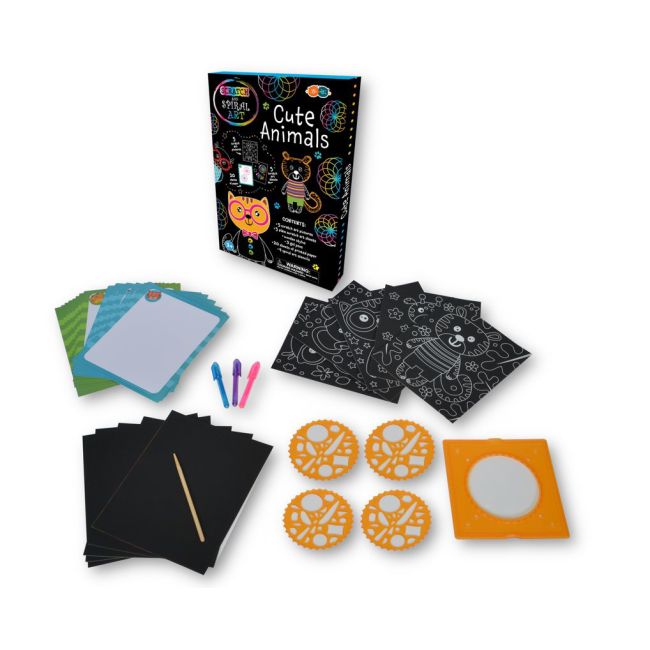 Set creatie scratch & spiral - animale dragute bb182
