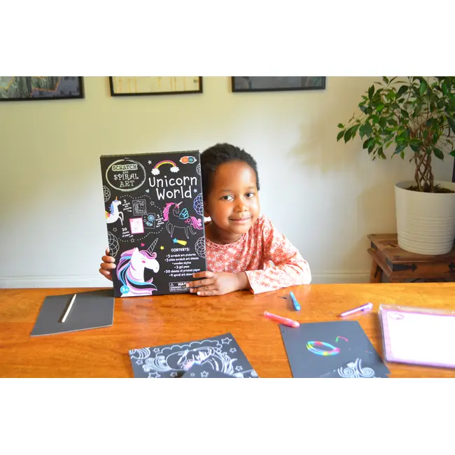 Set creatie scratch & spiral - lumea unicornilor bb181