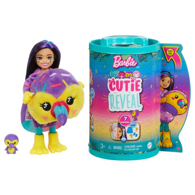 BARBIE PAPUSA CHELSEA CUTIE REVEAL TUCAN VIVMTHKR16