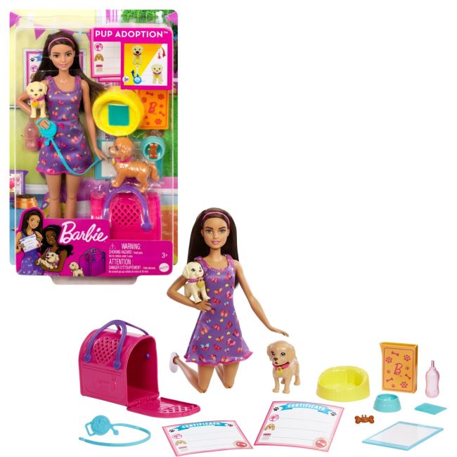 BARBIE SET PAPUSA BARBIE PUP ADOPTION VIVMTHKD86