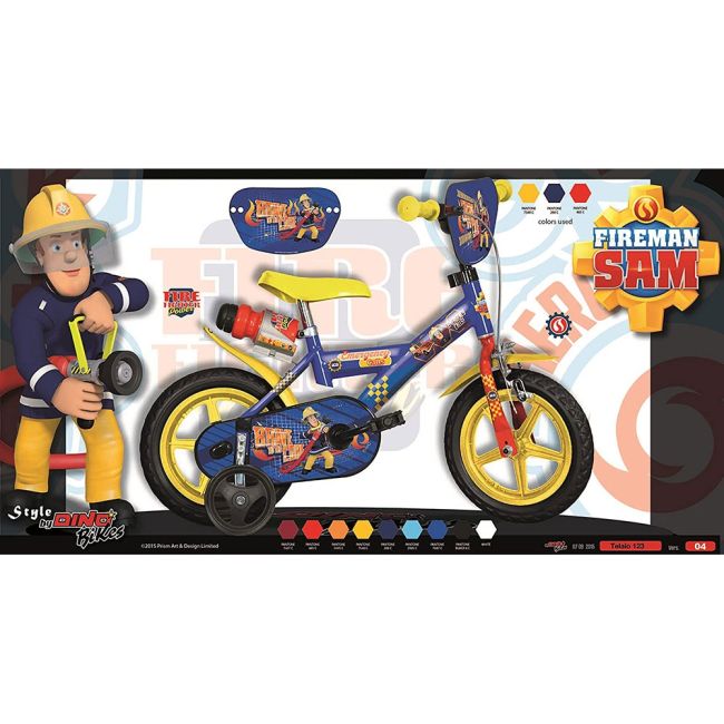Bicicleta copii dino bikes 12' fireman sam hubdb-123gl-sip