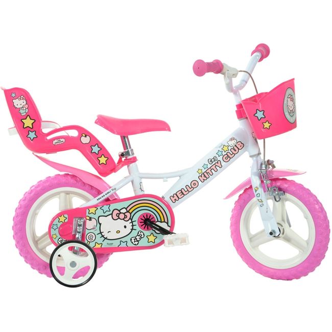 Bicicleta copii dino bikes 12' hello kitty hubdb-124rl-hk2