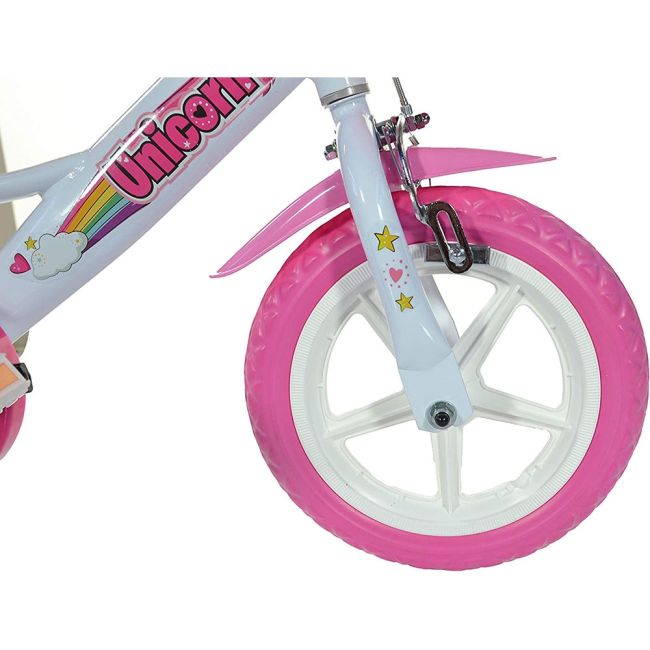 Bicicleta copii dino bikes 12' unicorn hubdb-124rl-un