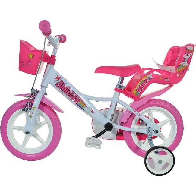 Bicicleta copii dino bikes 12' unicorn hubdb-124rl-un