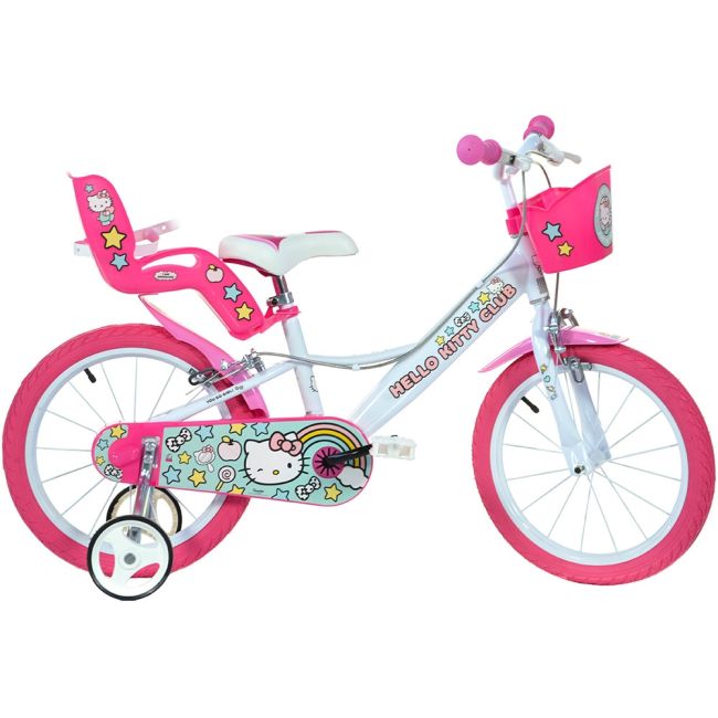 Bicicleta copii dino bikes 16' hello kitty hubdb-164r-hk2