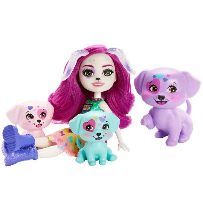 ENCHANTIMALS CITY TAILS MAIN STREET FAMILIA DESSEI DALMATIAN VIVMTHKN14