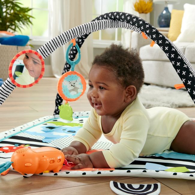 FISHER PRICE SALTEA MUZICALA 3 IN 1 CU CENTRU DE ACTIVITATI VIVMTHBP41