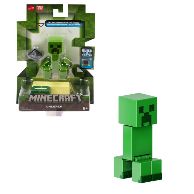 MINECRAFT CRAFT A BLOCK FIGURINA 8CM CREEPER VIVMTGTP08_HMB20