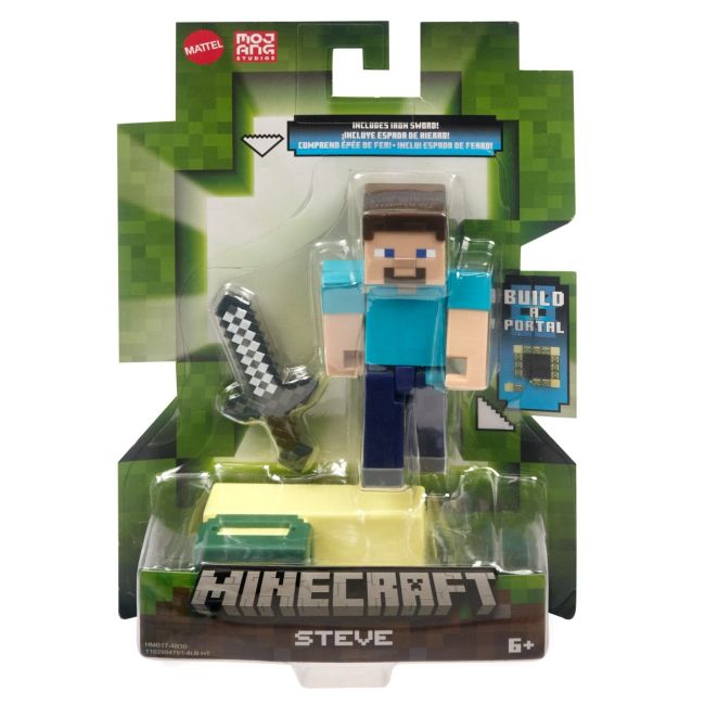 MINECRAFT CRAFT A BLOCK FIGURINA STEVE 8CM VIVMTGTP08_HMB17