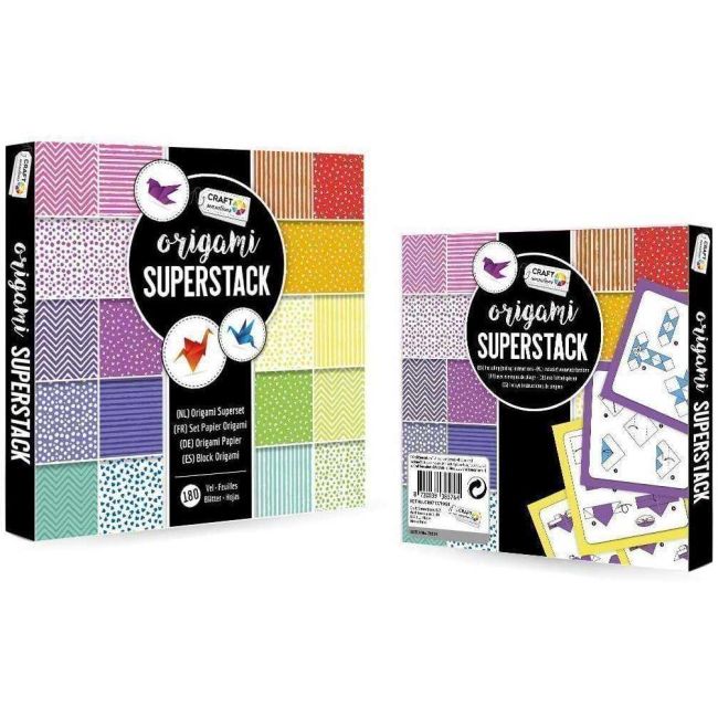 Set Origami 180 foi 15x15 cm Grafix GRCR0717-19GE BBJGRCR0717-19GE_Initiala