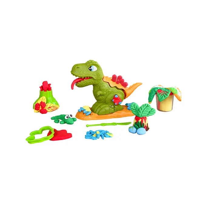 Set plastilina, accesorii si jucarie pentru modelaj Lovin - Dino Max KRTOK41173