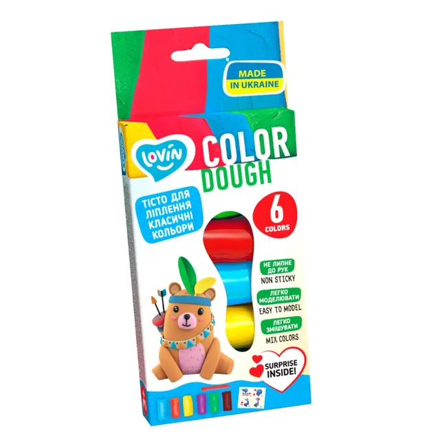 Set plastilina Lovin 6pcs*15gr - Color KRTOK41196