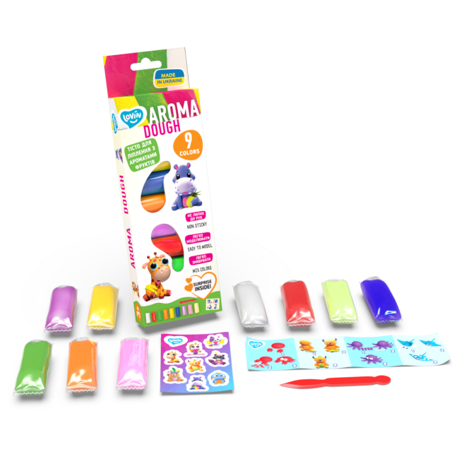 Set plastilina Lovin 9pcs*15gr - Aroma KRTOK41181