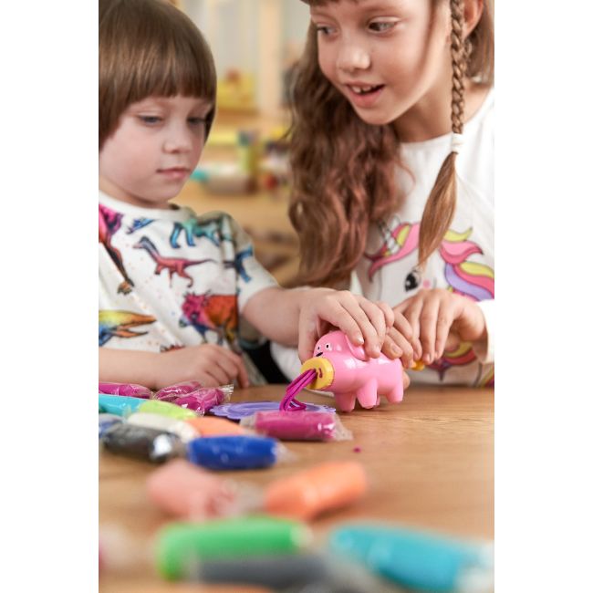 Set plastilina si accesorii pentru modelaj  Lovin - 42 culori - Pasta Box KRTOK41138