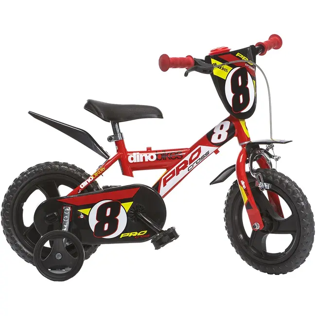 Bicicleta copii dino bikes 12' pro-cross rosu hubdb-123gln-06-re